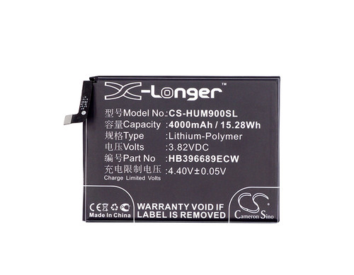 4000 mAh for Huawei HB396689ECW