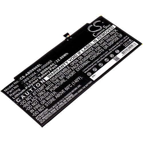 6000 mAh for Amazon 26S1004,S12-T3-D,26S1004-A,58-000059,58-000065,58-000059 (2ICP3/97/84),26S1004-A(1ICP3/98/82-2)