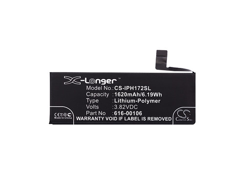 1620 mAh for Apple 616-00106,616-00107