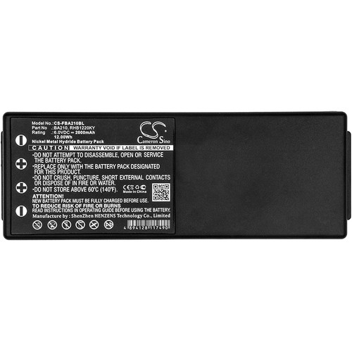 2000 mAh for HBC BA210,BA213020,BA213030,BA214060,BA214061,RHB1220KY,005-01-00466