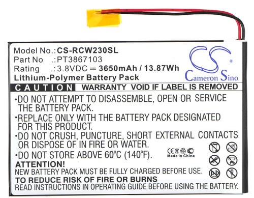 3650 mAh for RCA PT3867103