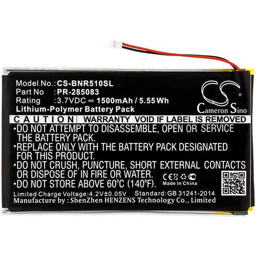 1500 mAh for Barnes & Noble PR-285083