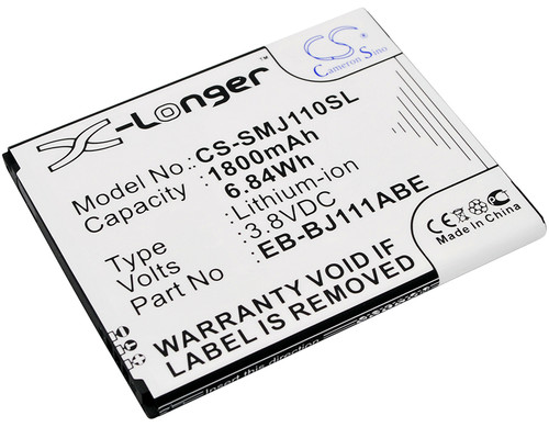 1800 mAh for Samsung EB-BJ111ABE,EB-BJ111FBK
