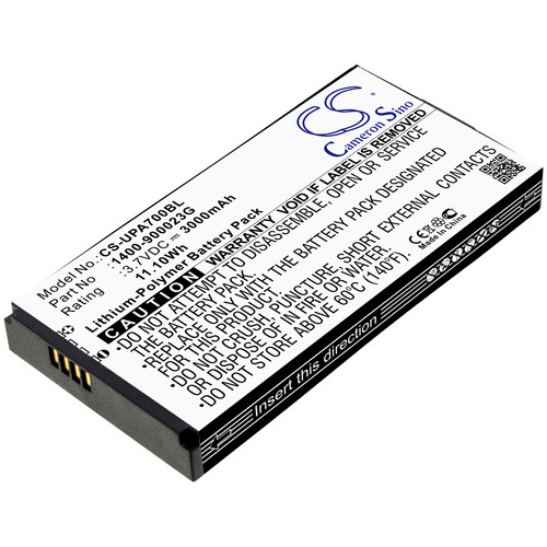3000 mAh for Unitech S12GT301A,S12GT1301A,1400-900023G,1400-900033G,1400-900035G