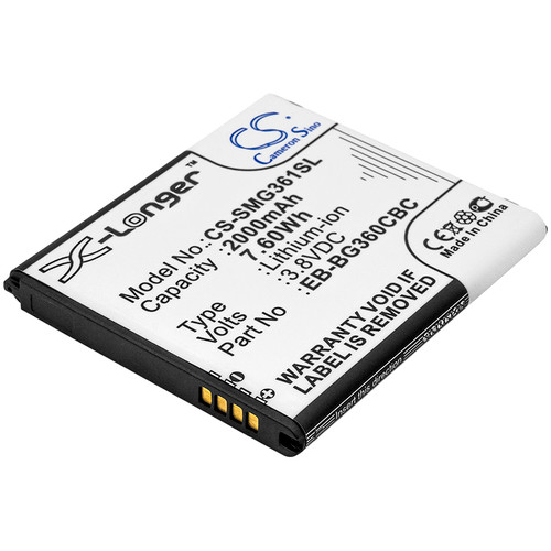 2000 mAh for Samsung EB-BG360BBE,EB-BG360CBC,EB-BG360CBE,EB-BG360CBU,EB-BG360CBZ