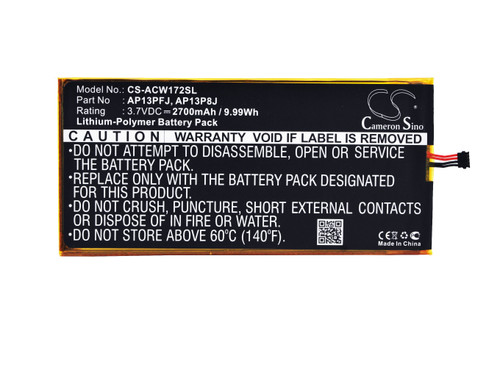 2700 mAh for Acer AP13P8J,AP13PFJ,KT.0010G.005,AP13P8J(1ICP4/58/102)