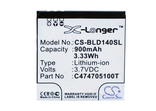 900 mAh for BLU C474705100T