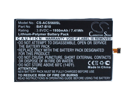 1950 mAh for Acer BAT-B10,PGF295686HT,KT.0010S.013