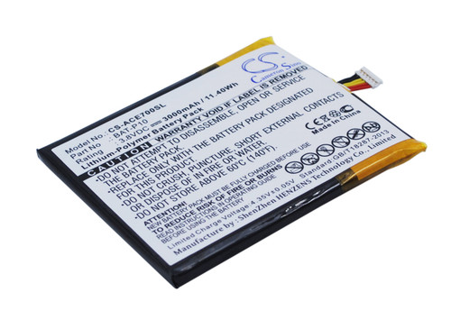 3000 mAh for Acer BAT-P10,PGF506173HT,KT.00106.001,BAT-P10(1ICP5/61/73)