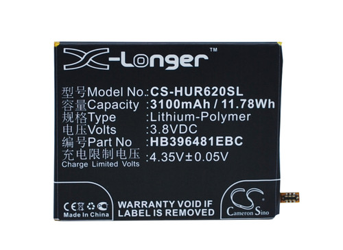 3100 mAh for Huawei HB396481EBC,HB396481EBW
