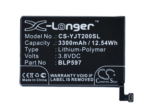 3300 mAh for OnePlus BLP597