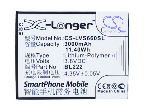 3000 mAh for Lenovo BL222