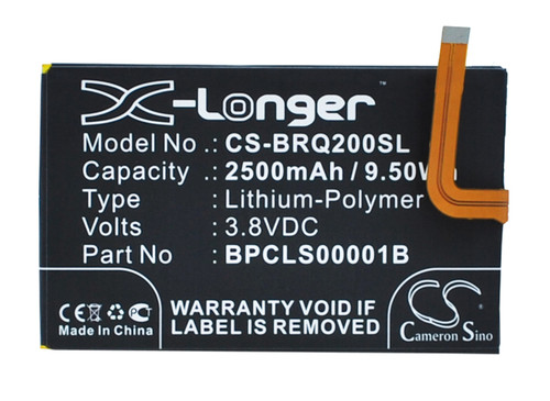 2500 mAh for BlackBerry 1ICP4/59/93,BPCLS00001B