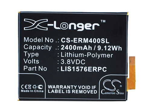2400 mAh for Sony Ericsson LIS1576ERPC,AGPB014-A001