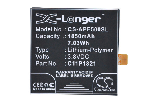 1850 mAh for Asus C11P1321