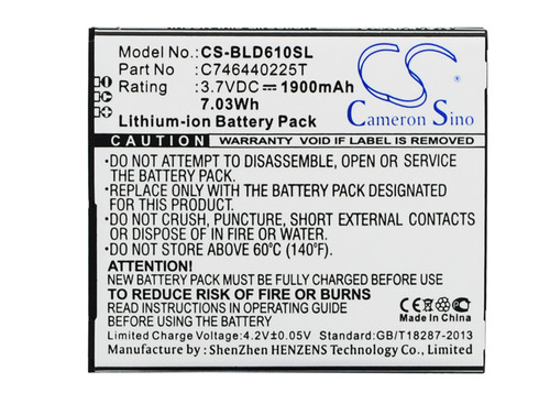 1900 mAh for BLU C746440225T