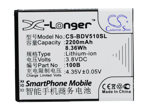 2200 mAh for 100+ 100B