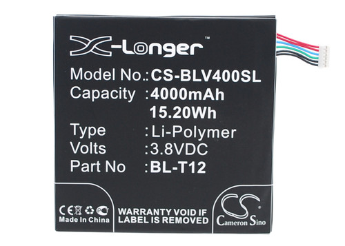4000 mAh for LG BL-T12,EAC62438201