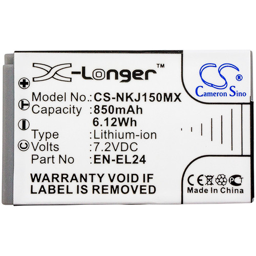 850 mAh for NiKon EN-EL24,VFB11901