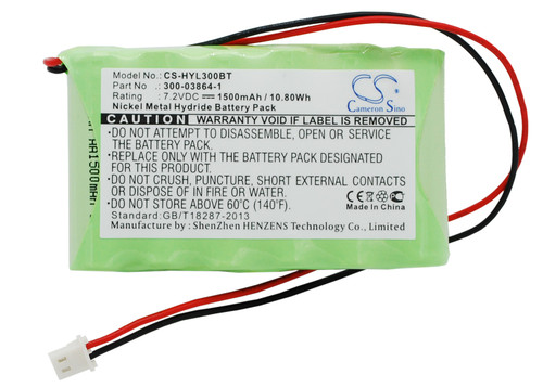 1500 mAh for ADI WALYNX-RCHB-SC,LYNX ALARM PANEL