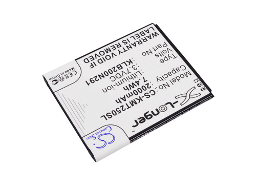 2000 mAh for KAZAM KXX50,5834003661,KLB200N291