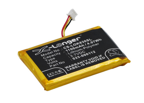 1100 mAh for Logitech L/N 1406,533-000112
