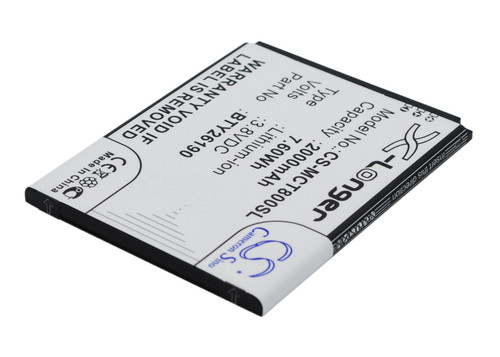 2000 mAh for Mobistel BTY26190,Cynus T8,BTY26190Mobistel/STD