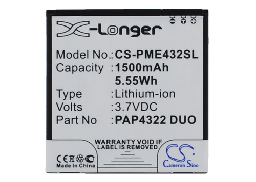 1500 mAh for Prestigio PAP4322 DUO