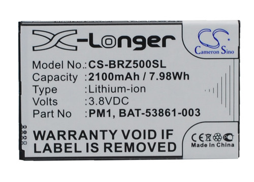 2100 mAh for BlackBerry PM1,BAT-53861-003