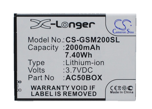 2000 mAh for ArcMoile Velocity