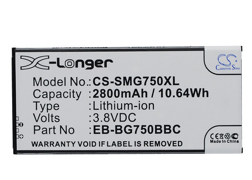 2800 mAh for Samsung EB-BG750BBC,EB-BG750BBE