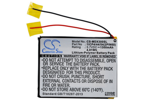 1300 mAh for MODECOM 1ICP4/44/54(2PIN60)