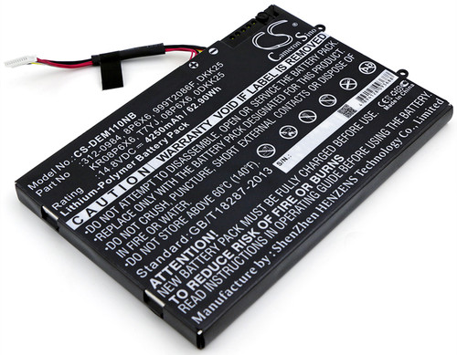 4250 mAh for Dell T7YJ,8P6X6,DKK25,PT6V8,0DKK25,0PT6V8,0T7YJR,08P6X6,312-0984,KR08P6X6