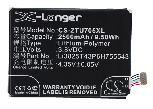 2500 mAh for Telstra T84,Tough Max,Tough Max LTE
