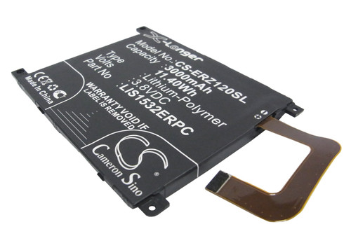 3000 mAh for Sony Ericsson LIS1532ERPC