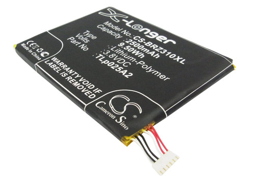2500 mAh for BlackBerry TLp025A2,FIH435573