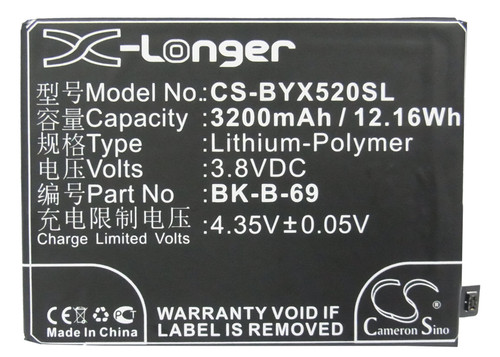 3200 mAh for BBK B-69,BK-B-69