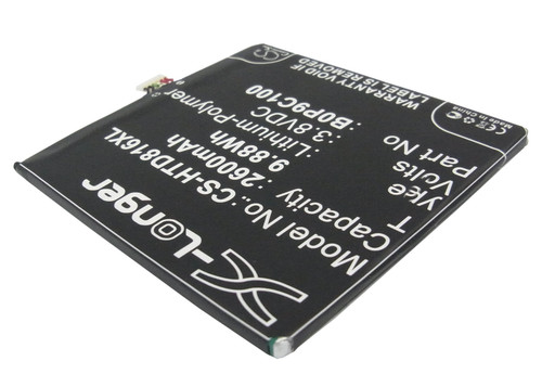 2600mAh Battery for HTC Desire 816, Desire 816G, Desire 816t, Desire 816V, Desire 816w, B0P9C100, 35H00220-00M