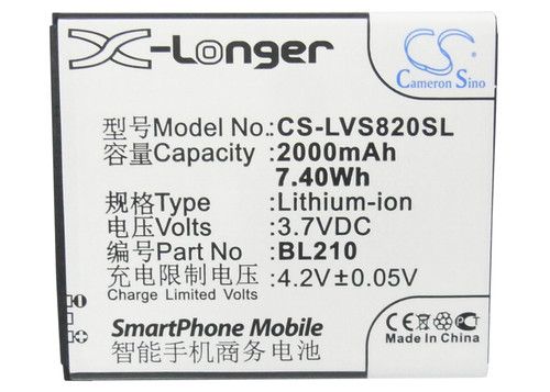 2000 mAh for Lenovo BL210