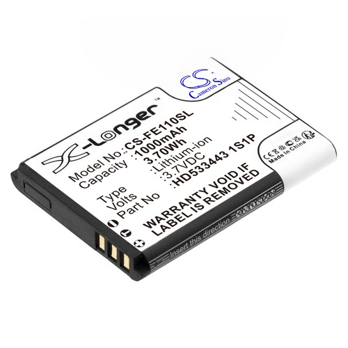 1000 mAh for Fiio HD533443 1S1P
