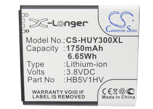 1750 mAh for Huawei HB5V1,HB5V1HV