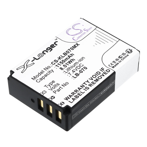 1150 mAh for Kodak LB-070