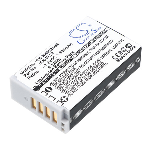 850 mAh for NiKon EN-EL22