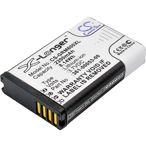 2200mAh Replacement Battery for Garmin Alpha 100/200/200i/300/300i, Montana 600/600T/600t/650/650T/680/680T, 361-00053-00, 361-00053-04