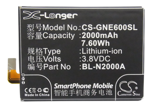 2000 mAh for BLU L240A,L240i,Life Pure