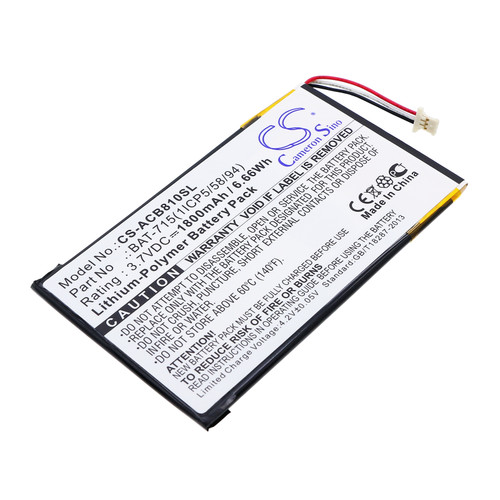 1800 mAh for Acer KT.0010G.002D,BAT-715(1ICP5/58/94)
