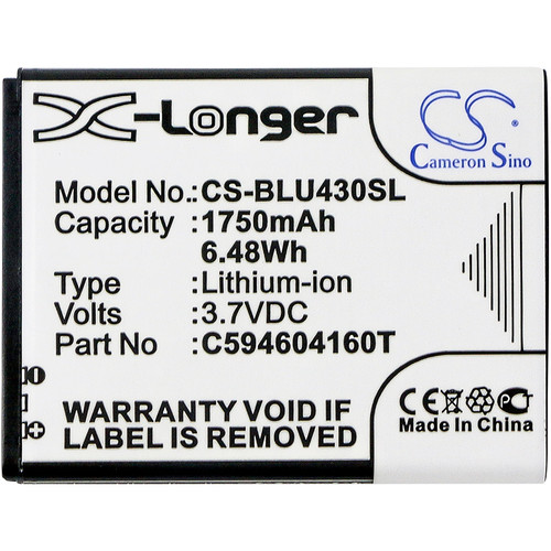 1750 mAh for BLU C594604160T