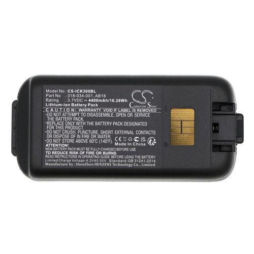 4400 mAh for Intermec AB17,AB18,318-033-001,318-033-021,318-034-001