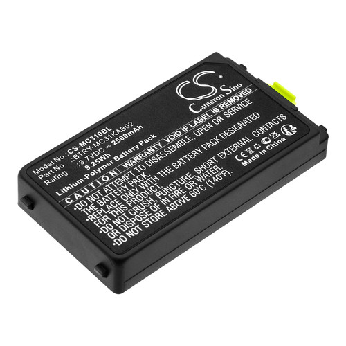 2500 mAh for Symbol 82-127909-02,BTRY-MC3XKABOE,BTRY-MC31KAB02,BTRY-MC31KAB02-50
