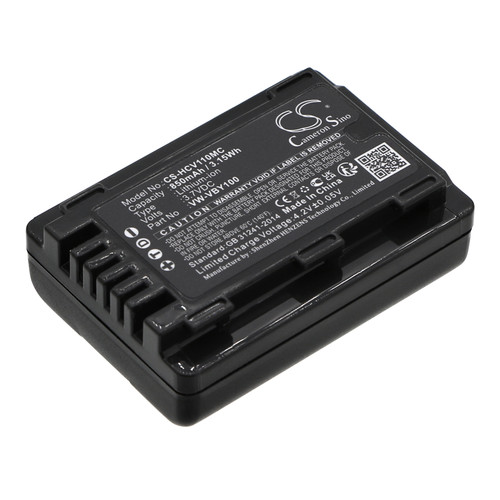850 mAh for Panasonic VW-VBY100